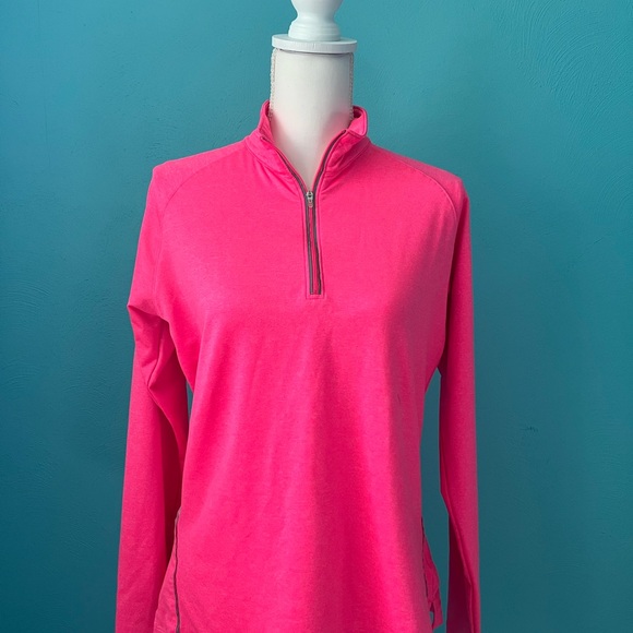 Slazenger Ladies Neck Zip pullover - Picture 4 of 5